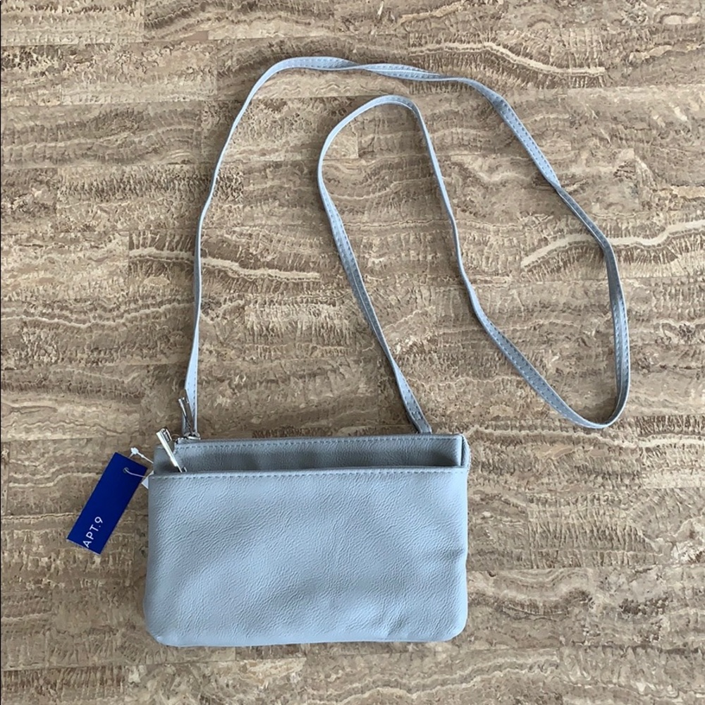Gray Apt. 9 purse NWT